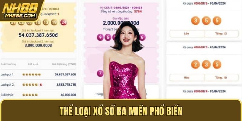 Thể loại xổ số ba miền phổ biến